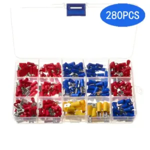 Insulated Spade Terminals Red Blue Yellow Crimp Insulated Butt Connector Seal Plug Female Crimping Terminals Electrical Wiring