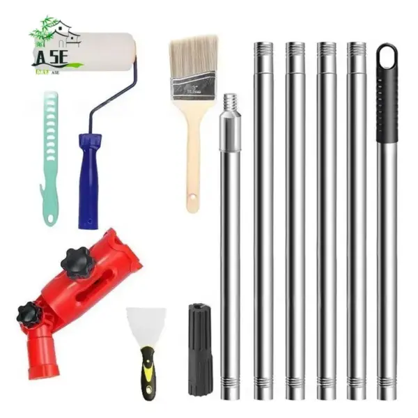 A05E-Multi-Angle Paint Brush Extender For High Ceiling,Extension Pole Attachment Holder For Paint Brush,Roller, Scraper
