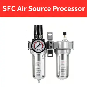 Air Compressor Air Source Processor Oil-water Separator SFC200/300/400 Air Filter Pressure Regulating Valve 1/4 3/8 1/2