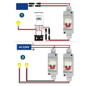 Circuit Breaker MCB 2P  500V 32A Disconnect  with IP65 Waterproof Distribution Box Circuit Breaker