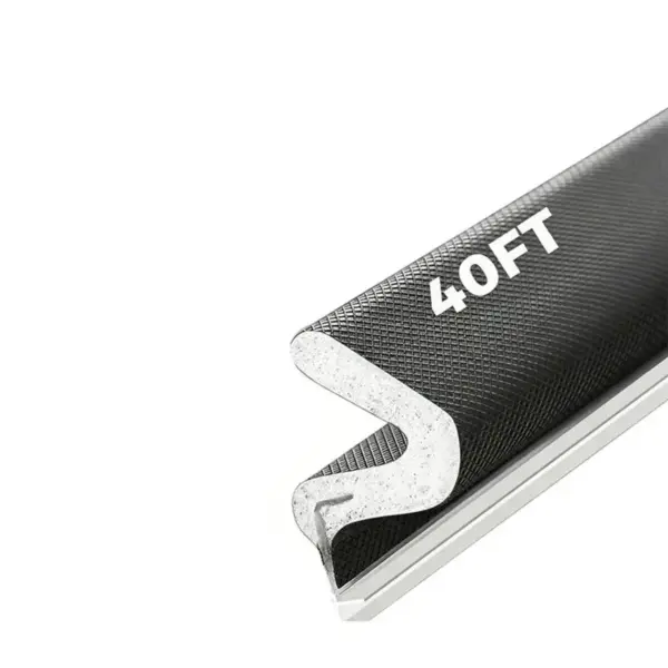 ALIM-40FT Weather Stripping Door Seal, Kerf Style Foam Strip For Large Gaps,For Exterior And Interior Frames Black