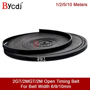 GT2 timing belt wide 6mm Rubber 2GT-6/2GT-9mm Small Backlash for 3d printer RepRap Mendel CNC 2GT belt pulley High Quality