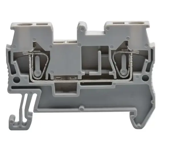 high quality JUT3-2.5 50PCS Grey Spring Din Rail terminal block 31A/800V best selling