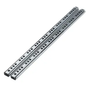 2PCS New Smooth Glide Bearing Drawer Slides Two Way Slide 17mm Wide Drawer Glides Full Extension 8"-17" Drawer Rail Dresser