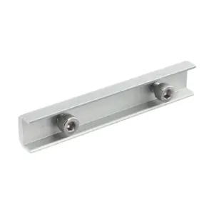 4pcs Solar Panel Rail Connecto 14cm Aluminum Rail Bracket Connector With Screws Solar Photovoltaic Bracket Mounting Rail