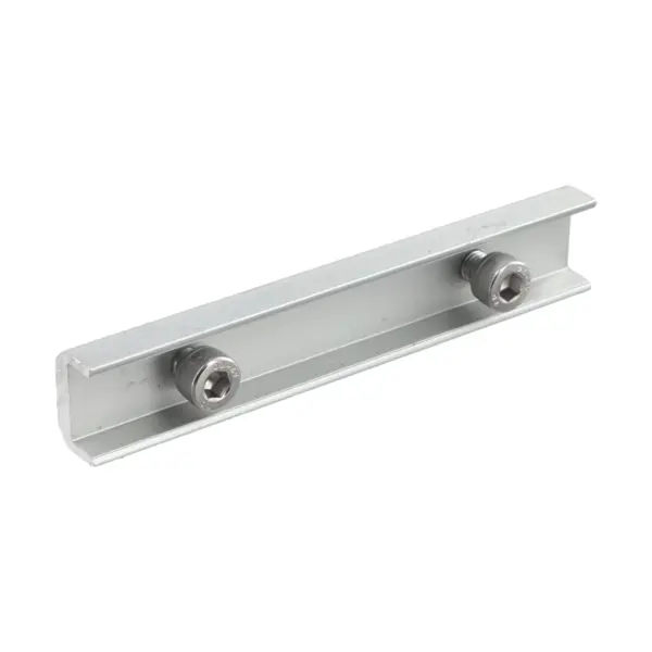 4pcs Solar Panel Rail Connecto 14cm Aluminum Rail Bracket Connector With Screws Solar Photovoltaic Bracket Mounting Rail