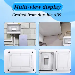 Exquisite-IP65 Mcb Breaker Box Distribution Protection Box ABS Power Electronic Din Rail Enclosure For Circuit Breaker HT-8 Way