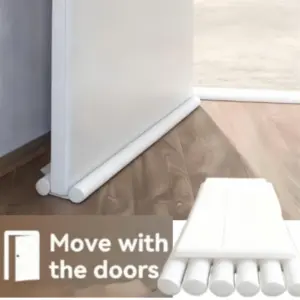 1pc Door Bottom Sealing Strip, Adjustable Weatherstrip Under Door Draft Stopper, Anti-cold Foam Blocker, Weather Strip