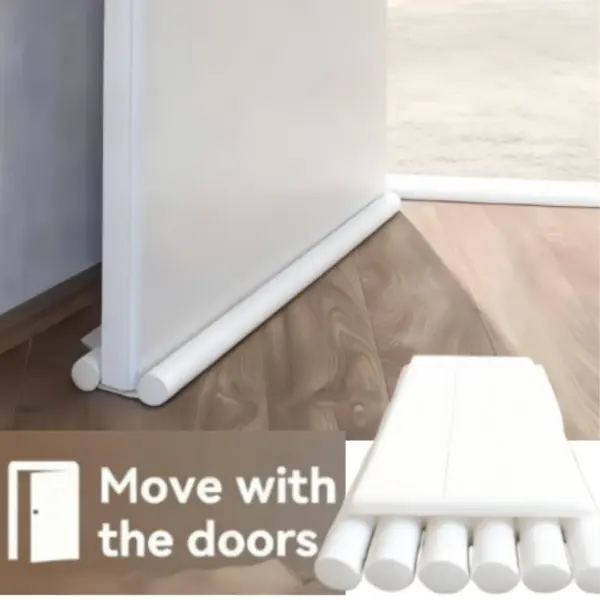 1pc Door Bottom Sealing Strip, Adjustable Weatherstrip Under Door Draft Stopper, Anti-cold Foam Blocker, Weather Strip