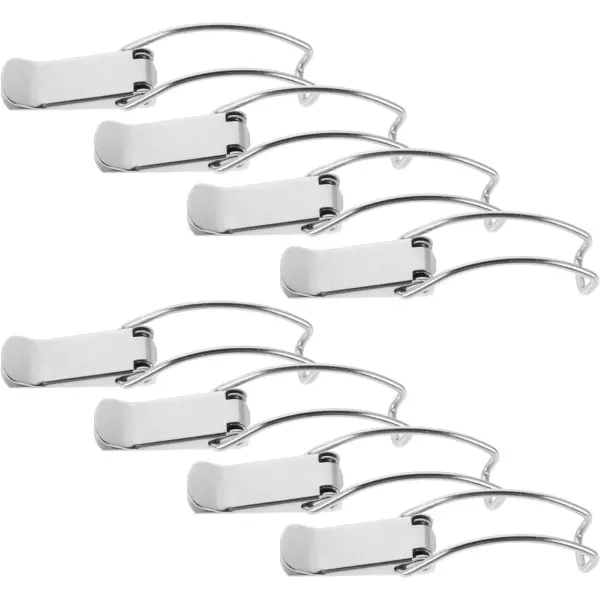15Pcs Sealing Bucket Latch Duckbill Spring Lock Flat Mouth Locking Clamp Metal Barrel Toggle Clip for Storage Sealed Containers