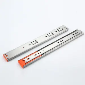 SucceBuy Drawer Slides Side Mount Rails Heavy Duty Full Extension Steel Track Noiseless Guide Cabinet 100Lbs Load Capacity