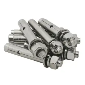 Stainless Steel Sleeve Anchor Expansion Bolt Set M10x60mm M10x120mm Nut Bolt Set for Concrete Wall Anchoring