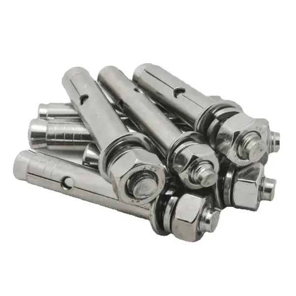 Stainless Steel Sleeve Anchor Expansion Bolt Set M10x60mm M10x120mm Nut Bolt Set for Concrete Wall Anchoring