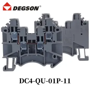 10Pcs DEGSON DC4-QU-01P-11-00ZH Din rail terminal blocks Connector KFDC4-QU Lead 7439-92-1 Phoenix  Contact 32A 500V