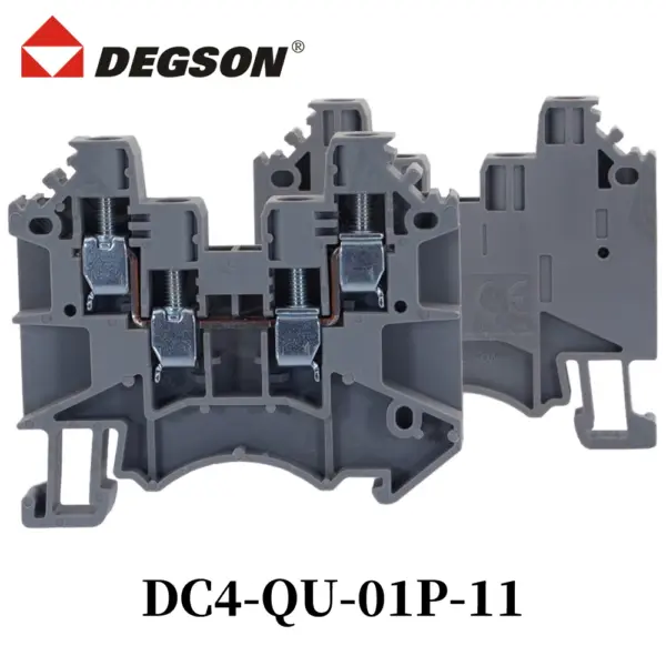 10Pcs DEGSON DC4-QU-01P-11-00ZH Din rail terminal blocks Connector KFDC4-QU Lead 7439-92-1 Phoenix  Contact 32A 500V