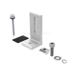 Solar Panel Aluminum Mounting L Brackets 90 Degree Photovoltaic Bracket Roof Mount Solar PV Rail Interconnects Mount For Fixed