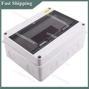 August HT-12 Way IP65 Mcb Breaker Box Distribution Protection Box ABS Power Electronic Din Rail Enclosure For Circuit Breaker