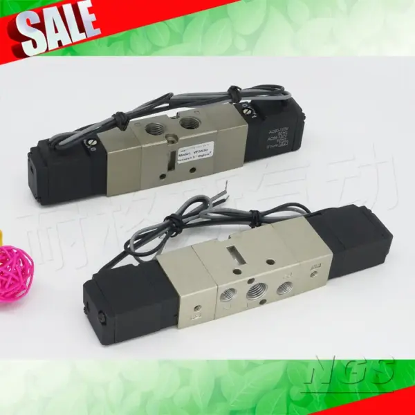 VF3130 VF3230 VF3330 VF3430 VF3530-3GB/4GB/5GB/6GB-02 VF Series Pneumatic Elemets 1/4" Inlet 5-way Pneumatic Air Solenoid Valve