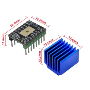 MKS TMC2225 2225 Stepper Motor Driver Replace TMC2208 TMC2209 StepStick 3D Printer Part Ultra Silent for SGen_L Gen_L Robin Nano