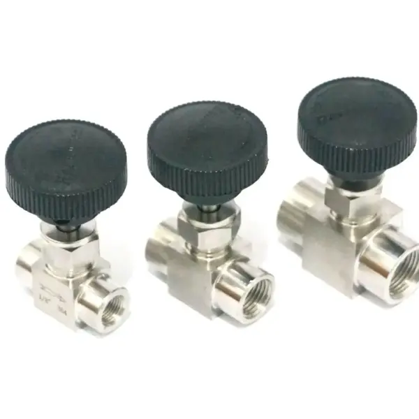 1/8" 1/4" 3/8" 1/2" BSP NPT M14x1.5 M20x1.5 Female Equal Straight SUS304 Shut off Needle Valve 915 PSI Water Air Gas