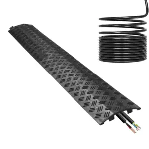 Cable Ramps Extension Cable Floor Protector Power Lines Extension Cord Cover for Driveway Sidewalk Garage Garden Office Hotel