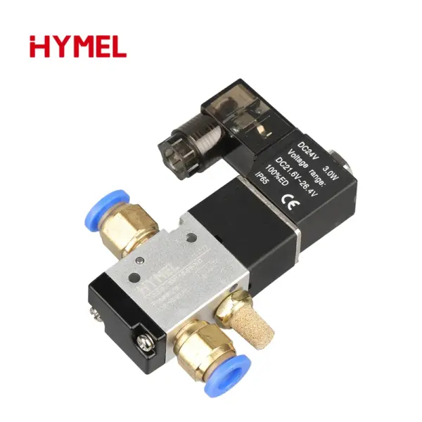 1/8" Solenoid Valve 3 Way Pneumatic Air Control Valve Electric Gas Magnetic Valve Alumium Body 3V110-06 12V
