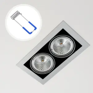 10Pcs Panel Lamp Spring Clips Downlight Retaining Clips for Recessed Lighting Fixtures Strong Metal Securing Clamps Lamp