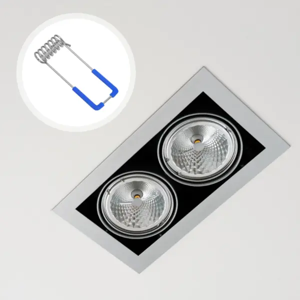 10Pcs Panel Lamp Spring Clips Downlight Retaining Clips for Recessed Lighting Fixtures Strong Metal Securing Clamps Lamp