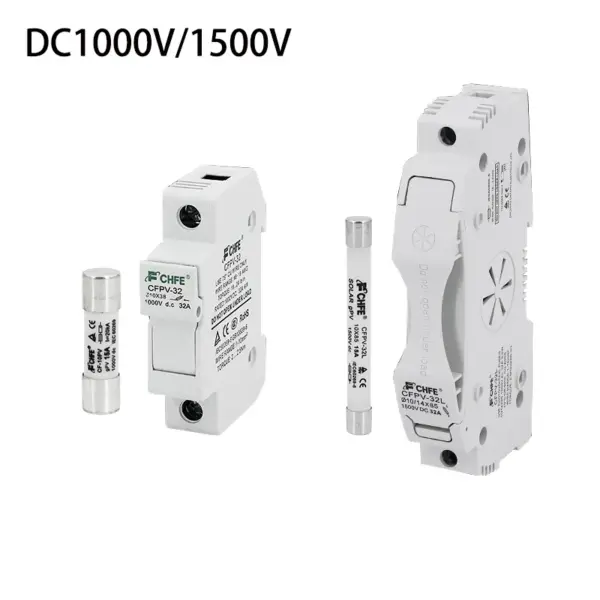 DC1000V/1500V DC Fuse Plug-in Photovoltaic DC Fuse 3A 10A 15A 20A 30A Fuse Holder for Solar Combiner Box
