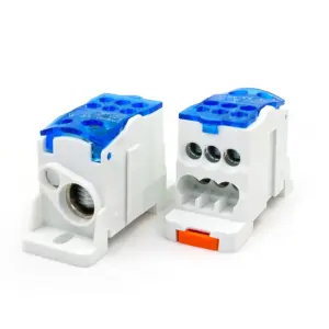 1pcs UKK-160A Power Distribution Block 160A High-Current Terminal DIN Rail Mount Secure Electrical Conductor