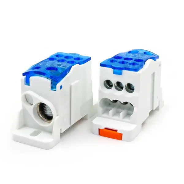 1pcs UKK-160A Power Distribution Block 160A High-Current Terminal DIN Rail Mount Secure Electrical Conductor