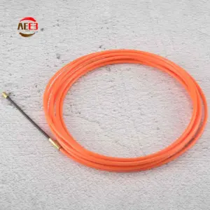 AEE3-4Mm Orange Guide Device Nylon Electric Cable Push Pullers Duct Snake Rodder Fish Tape Wire