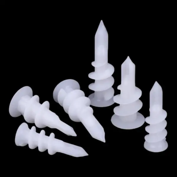 100Pcs Drilling Drywall Anchor with Tapping Screw for Plasterboard Gypsum Hollow Cavity Wall Expansion Plug Plastic Nylon