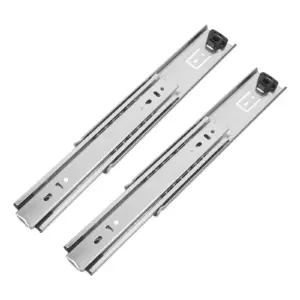 2Pcs Heavy Duty Stainless Steel Full Extension Soft Closing Drawer Slides Side Mount Ball Bearing Rails for Rv Dresser Toolbox