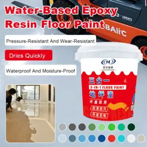Home Waterborne Floor Paint Floor Paint Easy To Apply Waterbased Waterproof Epoxy Resin Floor Paint Wearresistant Paint