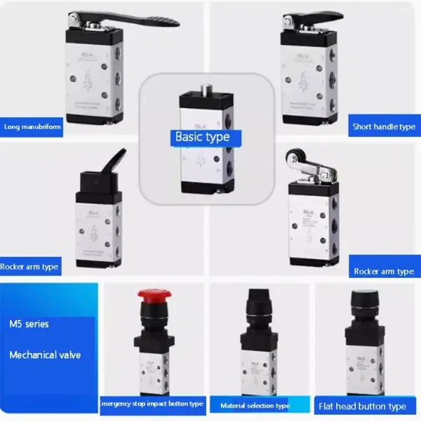 High Quality M5 Series Pneumatic Valve manual switch control mechanical valve Solenoid Valve M5B110 M5C110 M5D110 M5R110