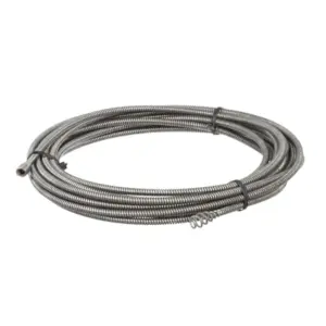 55983 1/4 in. x 30 ft. C-1 IC Inner Core Drain Cleaning Snake Auger Machine Replacement Cable for PowerClear Drain Cleaner