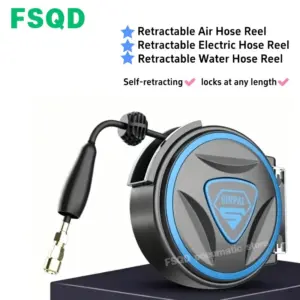 Retractable Air Hose Reel Self-Retracting Auto Rewind Water / Electric Cable Hose Reel for Auto Repair Car Wash Pneumatic Tools