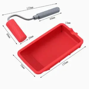 Roller with Tray Multipurpose Silicone Brush with Tray Multifunction Multifunction Paint Tool Set for Homeowner Silicone