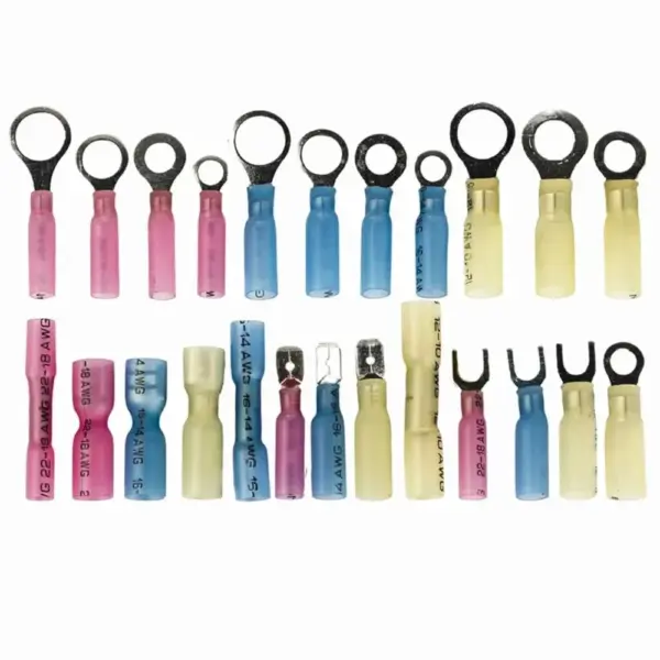 120/250/510/540Pcs Heat Shrink Crimp Connectors Waterproof Female Male Ring Spade Connectors Terminals for Automotive Marine