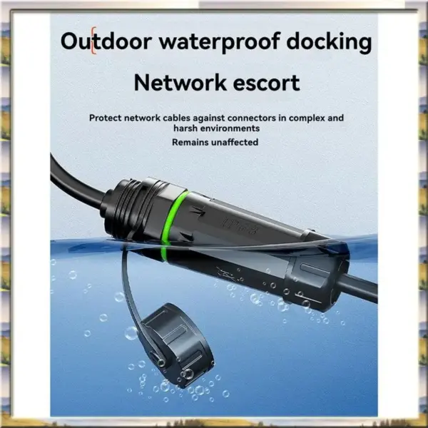 AA46 HOT-RJ45 Waterproof Butt Connector RJ45 Cat6 Coupler M20 RJ45 Shielded Connector With Cable