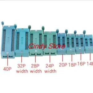 10pcs IC lock seat Test Universal zif socket 14 16 18 20 24 28 40 Pins