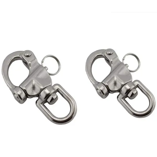 316 Stainless Steel Swivel Shackle Quick Release Boat Anchor Chain Eye Shackle Swivel Snap Hook for Marine Architectural