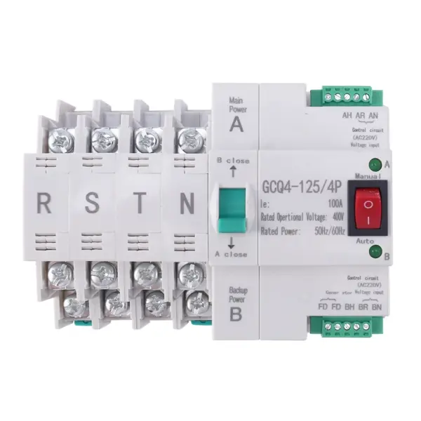 B62B-2X MCB Type Dual Power Automatic Transfer Switch 4P 100A ATS Circuit Breaker Electrical Switch