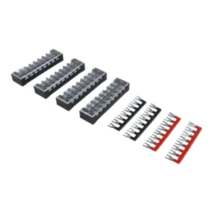 25A Terminal Block Set 600V 25A Terminal Compatible With Spade Connectors Flame Retardant Materials For Home Wiring