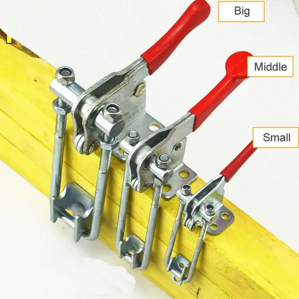 Latch-type locking clip Sturdy Durable Fast presser Horizontal fixture Woodworking press clamps 40324/334/344 Iron Galvanized