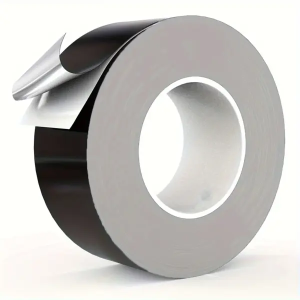 Aluminum Black Foil Tape, High Temp Heavy Duty Adhesive HVAC Sealing Hot Cold Air Duct Tape For Pipe Metal Repair