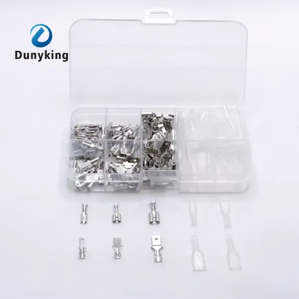 Box Insulated Male Female Wire Connector 2.8/4.8/6.3mm Electrical Crimp Terminals Termin Spade Connectors Assorted Kit Good