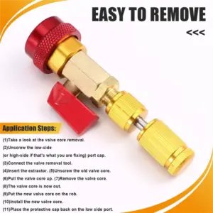 A25I-R134A Valve Core Tool Air Condition Valve Core Refrigeration Schrader Valve Core Remover Tool