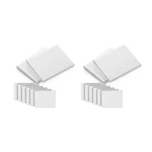 N84R 12 Pieces Self-Adhesive Door Corner Seals, Weather Stripping Wedge Draft Stopper, Door Frame Seal Corner Foam (White)